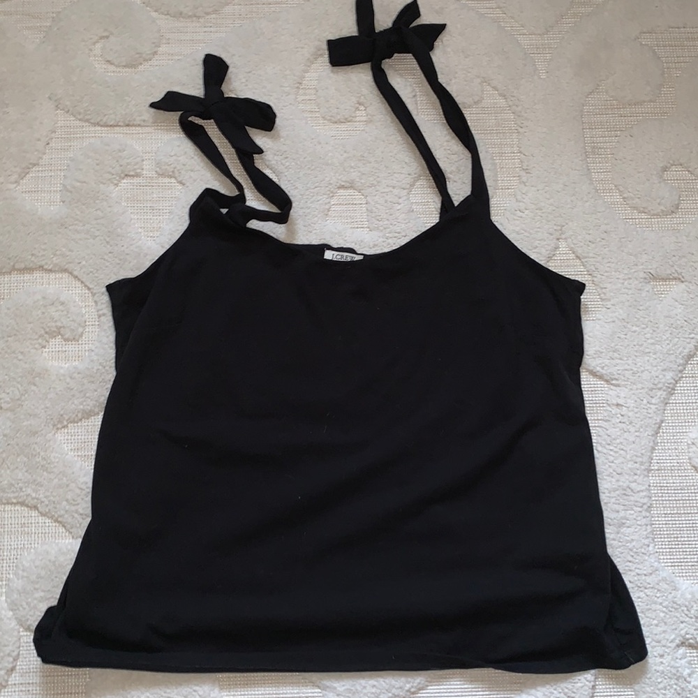 J.Crew black tie strap shirt